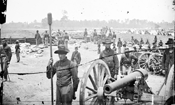 Thumbnail of Capt. Rufus D. Pettit's Battery B, 1st New York Light Artillery, in Fort Richardson, Fair Oaks, Va. 
