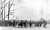 Thumbnail of Group of provost guards  at headquarters,  Army of the Potomac, February 1864