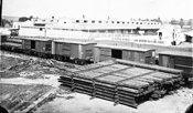 Thumbnail of Alexandria, Virginia.  Soldiers' Rest,  with Railroad boxcars and supplies in foreground