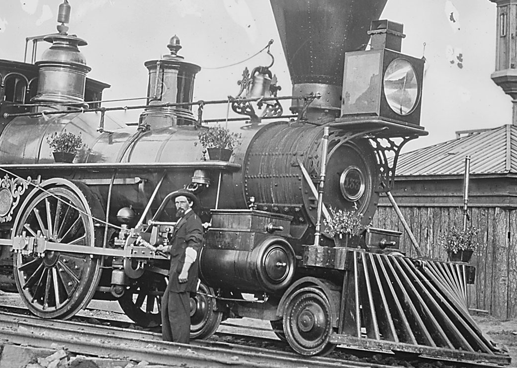 Closeup of Engine 103 on the City Point and Army Railroad 
