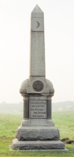 Monument to the 58th New York Infantry Regiment at Gettysburg