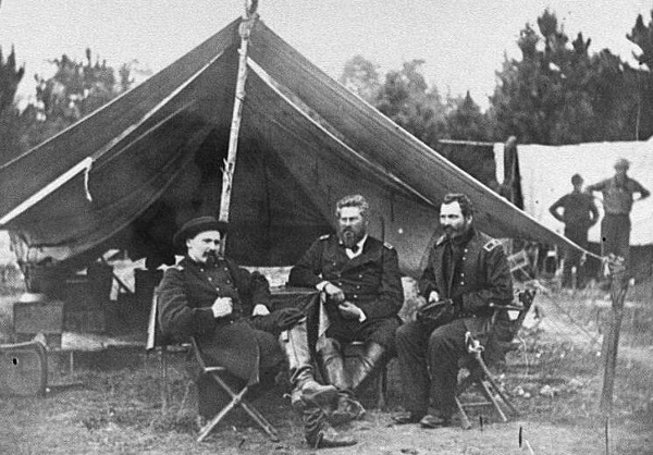 General Sedgwick and Colonels Colburn and Sackett